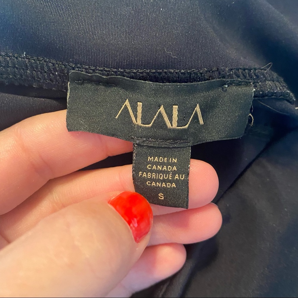 ALALA Heroine Tight Black And Aruba Blue 7/8 Leggings Size Small - Picture 13 of 15